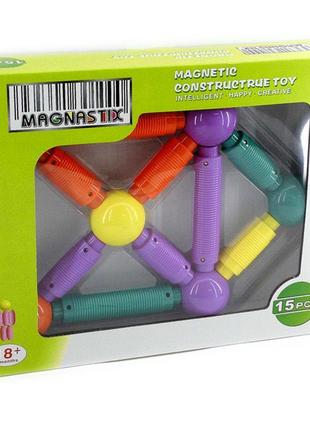 "magnastix" магнітний конструктор "великі деталі-прямі 15 дета...
