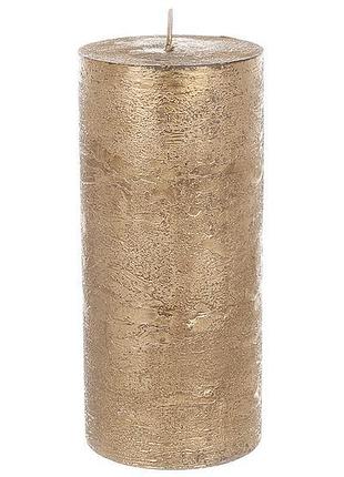 Свіччациліндрична 15 см, колір — золото