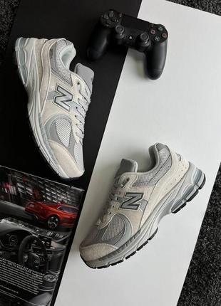 Чоловічі кросівки в стилі new balance 2002r нью беленс / демісезонні / весняні, літні, осінні / взуття / замша / чорні, бежеві, сірі7 фото