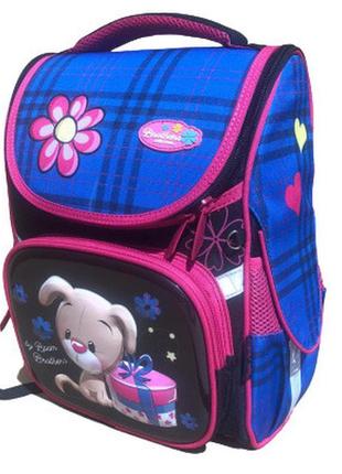 Рюкзак шкільний ортопедичний каркасний "собака" 34*25*16см