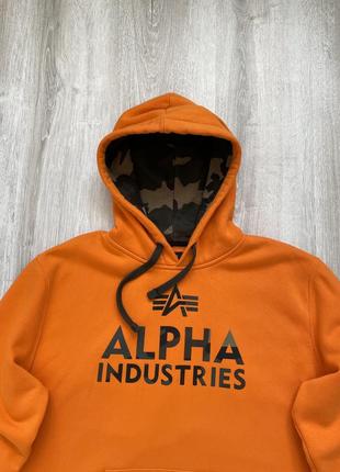 Alpha industries худи большое лого2 фото