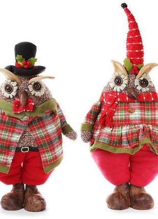 М'яка новорічна іграшка сова 60см, 2 дизайни