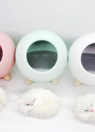 Світильник-нічник дитячий "котик у будиночку" 13*13 см