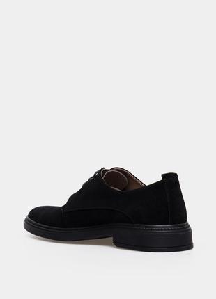 Мужские черные замшевые туфли дерби2 фото