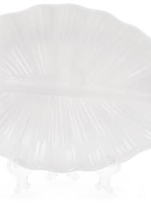 Набір (3шт.) блюд порцелянових сервірувальних лист 20см, колір...