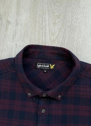 Lyle & scott щільна рубашка овершот4 фото