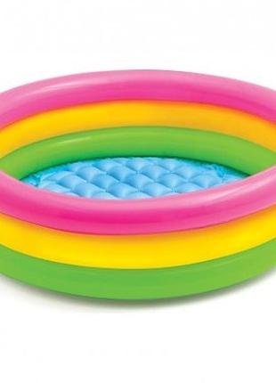 Дитячий басейн intex "веселка", 68л, 86*25 см