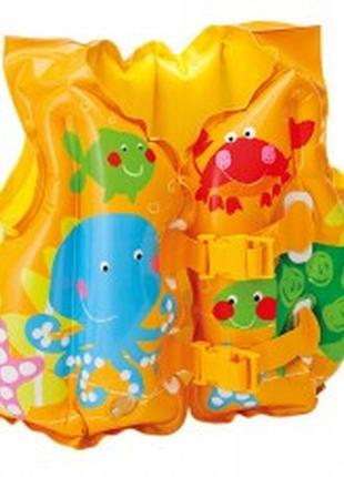 Детский надувной жилет intex 41*31см, 3-6 років