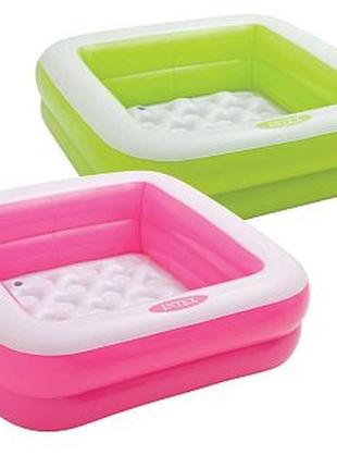 Дитячий басейн intex "play box pool", 57л, 85 * 85 * 23 см