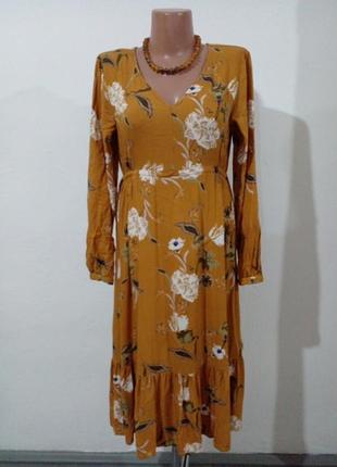 Великолепное романтичное платье в горчичном цвете maree