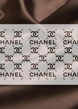 Брендированный трафарет chanel2 фото