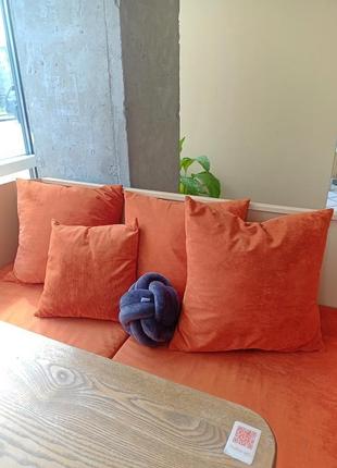 Подушка вузол | подушка плетена | подушка  декоративна5 фото