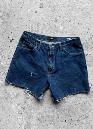 Vans men’s blue denim jean shorts pockets streetwear джинсовые шорты3 фото