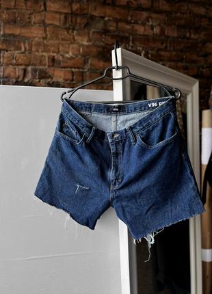 Vans men’s blue denim jean shorts pockets streetwear джинсовые шорты