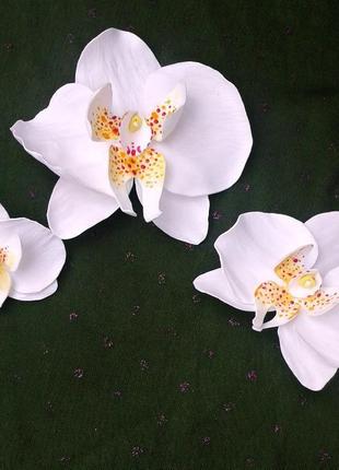 Украшение. цветы орхидей. фоамиран2 фото