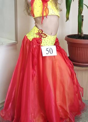 Красивый восточный костюм для танцев на девочку 4-8 и 7-11 лет2 фото