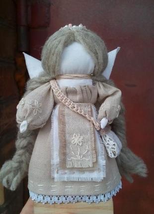 Авторская кукла мотанка ангел хранитель.1 фото