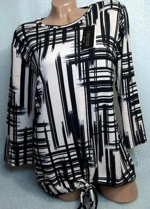 52-56 р. женская блуза блузка кофточка рубашка свитер трикотаж польша2 фото