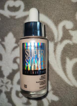 Maybelline superstay skin tint стійкий тональний флюїд 03 тон2 фото