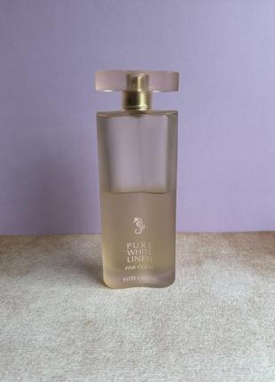 Pure white linen pink coral estée lauder парфюмированная вода оригинал!