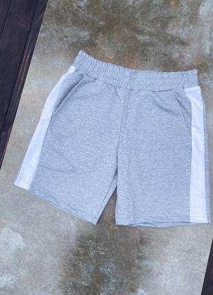 Мужские шорты спортивные на резинке, из ткани лезов5 фото
