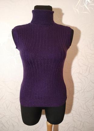 Теплый свитер-безрукавка1 фото