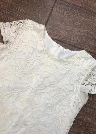 Белоснежное нарядное платье 9 лет2 фото