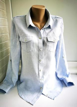 Красивая женская рубашка из льна sa hara1 фото