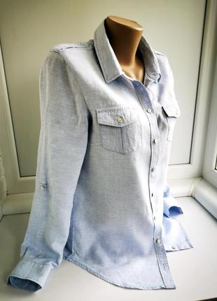 Красивая женская рубашка из льна sa hara8 фото