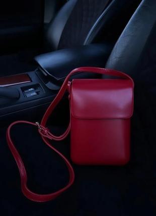 Женская прямоугольная сумочка-планшет через плечо для телефона5 фото