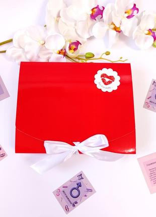 Подарунковий набір "таємні бажання" для закоханих. романтичний подарунковий бокс