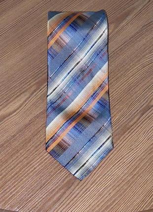 Роскошный шёлковый галстук в полоску abercrombie&fitch, оригинал, молниеносная отправка1 фото