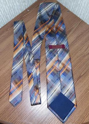 Роскошный шёлковый галстук в полоску abercrombie&fitch, оригинал, молниеносная отправка4 фото