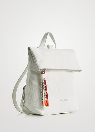 Жіночий рюкзак desigual білий новий3 фото