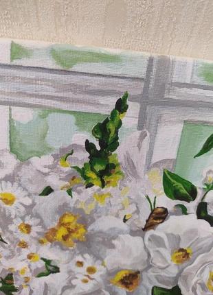 Картина акрилом на холсте "нежность".