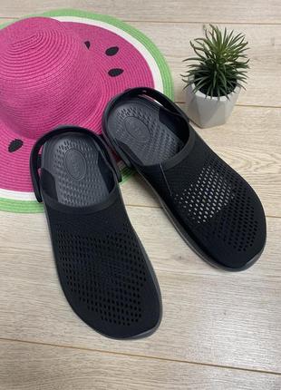 Чоловічі крокси crocs literide 360 black 2067081 фото