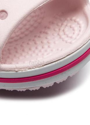 Крокс сандалі дитячі бежеві crocs crocband sandal kids barely pink7 фото