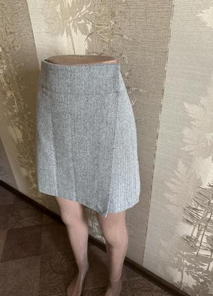 Шерстяная юбка на запах2 фото
