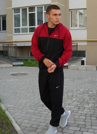 Мужской весенний спортивный костюм nike зоп худи + штаны1 фото