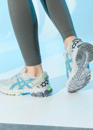 Жіночі кросівки в стилі asics gel-kahana 8 асікс / демісезонні / весняні, літні, осінні / взуття / шкіра, текстиль / сірі, бежеві, рожеві1 фото