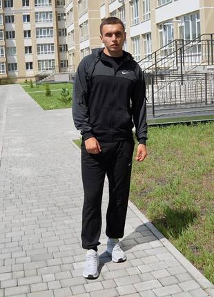 Мужской весенний спортивный костюм nike зоп худи + штаны