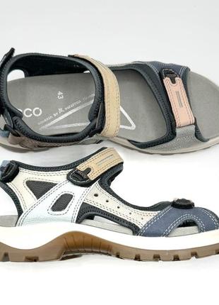 Оригинальные мужские сандалии от бренда ecco кожаные4 фото