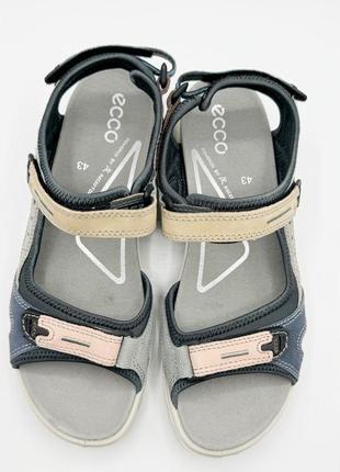 Оригинальные мужские сандалии от бренда ecco кожаные7 фото