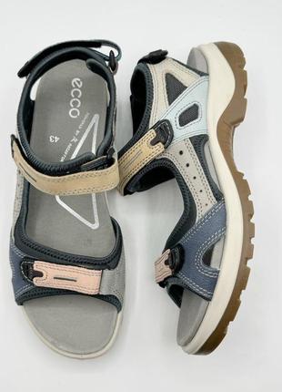 Оригинальные мужские сандалии от бренда ecco кожаные2 фото