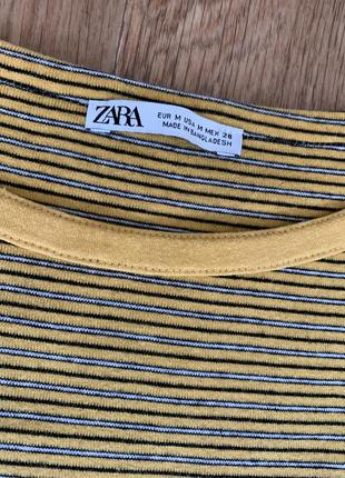 Женская кофта лонгслив, с длинным рукавом 3/4 zara, р. 38/м8 фото