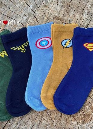 Детские носки супер-герои8 фото