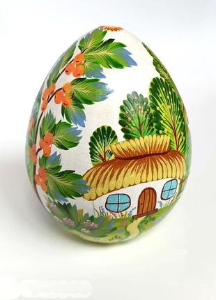 Писанка. пасхальный сувенир, мальованка, керамическое яйцо. подарок к пасхе1 фото