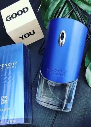 Givenchy pour homme blue label туалетна вода 100 ml парфуми жи...4 фото
