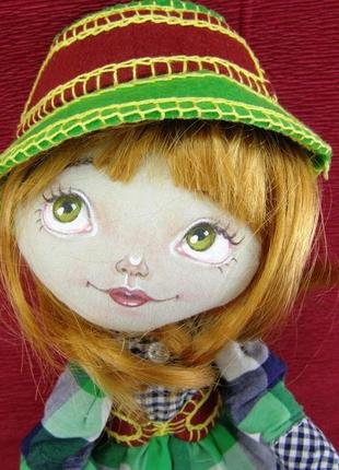 Текстильная кукла рыжик2 фото