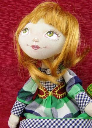 Текстильная кукла рыжик5 фото